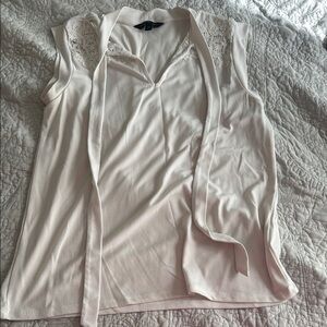 Banana Republic Cream Sleeveless Blouse
